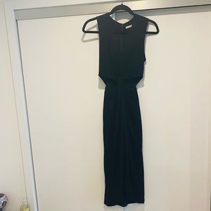 Alice + Olivia Midi waist cutout Dress